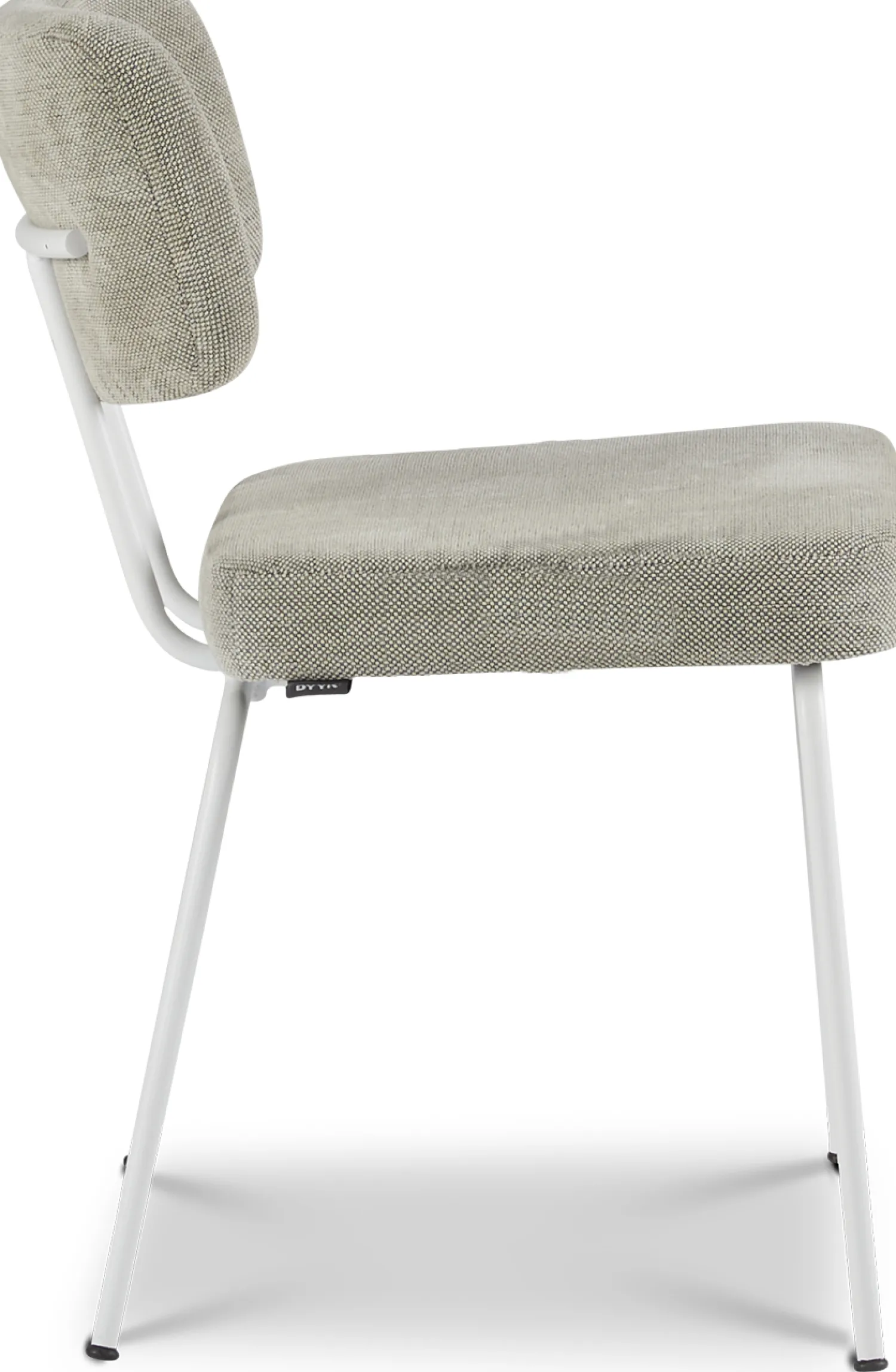 Eetkamerstoelen Zonder Armleuning-Eijerkamp Collectie Tom Onderstel Wit Eetkamerstoel Multigrey
