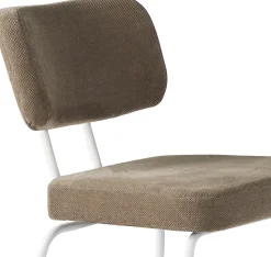 Eetkamerstoelen Zonder Armleuning-Eijerkamp Collectie Tom Onderstel Wit Eetkamerstoel Brown