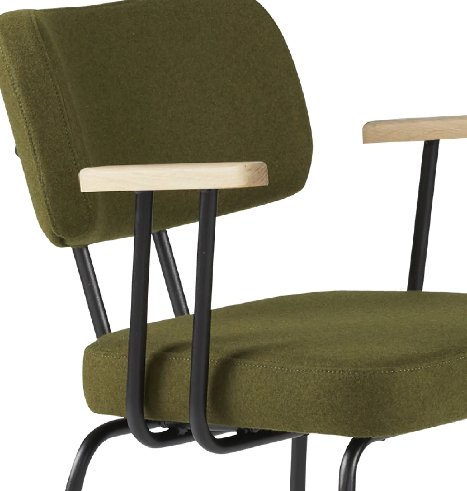 Eetkamerstoelen Met Armleuning-Eijerkamp Collectie Tom Onderstel Zwart Armstoel Green, Groove