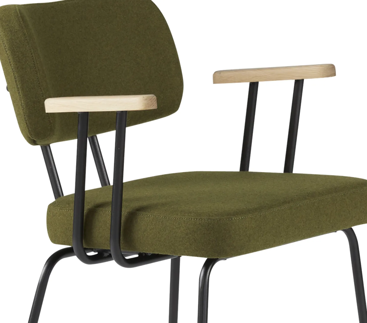 Eetkamerstoelen Met Armleuning-Eijerkamp Collectie Tom Onderstel Zwart Armstoel Green, Groove