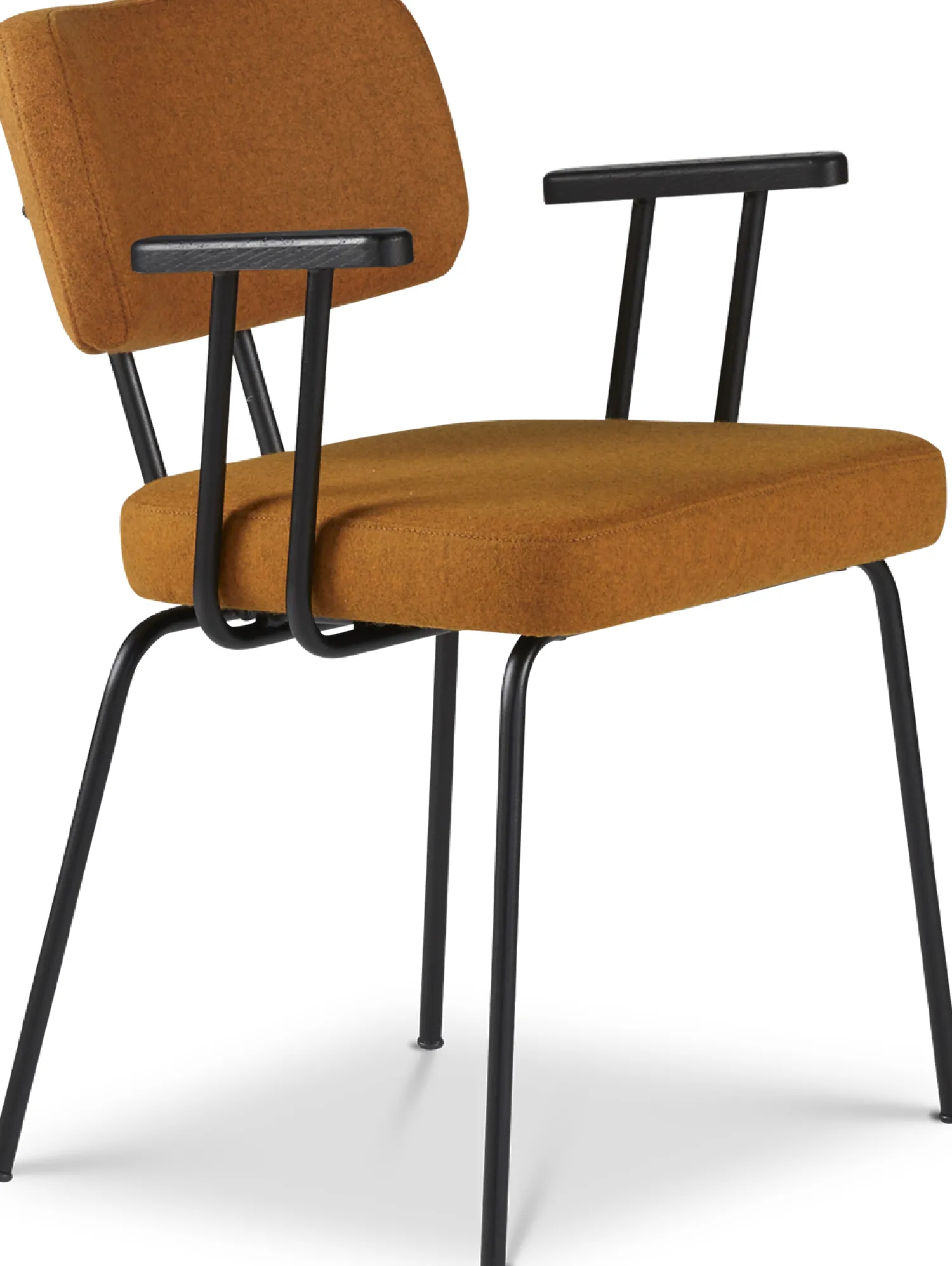 Eetkamerstoelen Met Armleuning-Eijerkamp Collectie Tom Onderstel Zwart Armstoel Marroc, Antracite