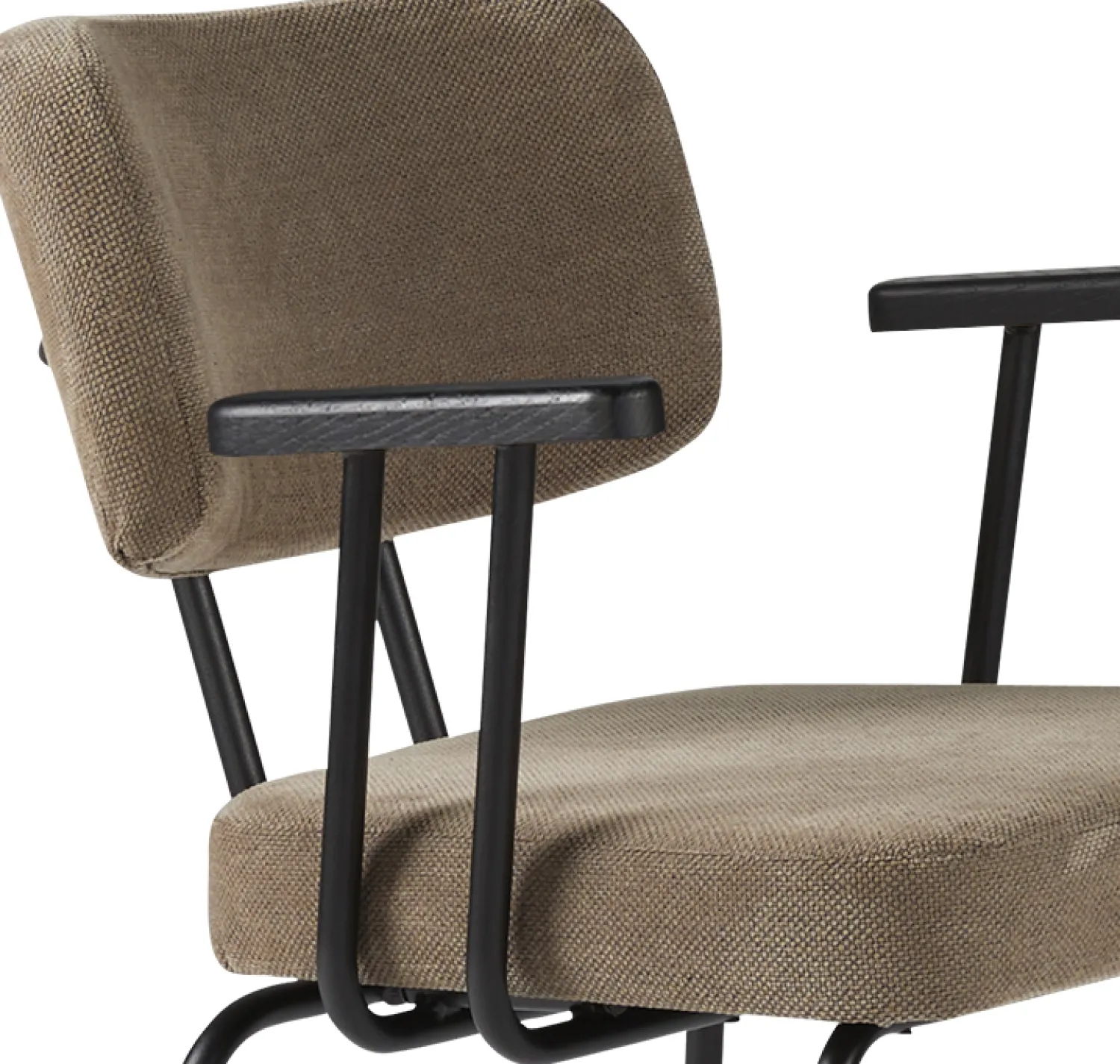 Eetkamerstoelen Met Armleuning-Eijerkamp Collectie Tom Onderstel Zwart Armstoel Brown, Antracite
