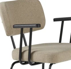 Eetkamerstoelen Met Armleuning-Eijerkamp Collectie Tom Onderstel Zwart Armstoel Stone, Antracite