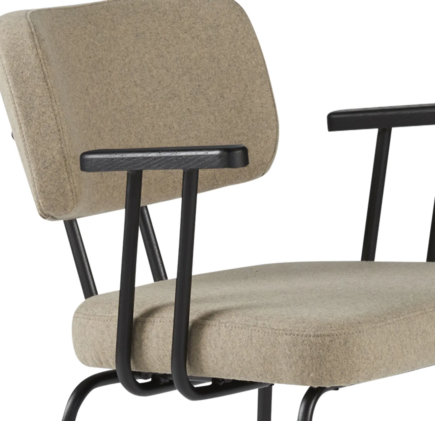 Eetkamerstoelen Met Armleuning-Eijerkamp Collectie Tom Onderstel Zwart Armstoel Stone, Antracite
