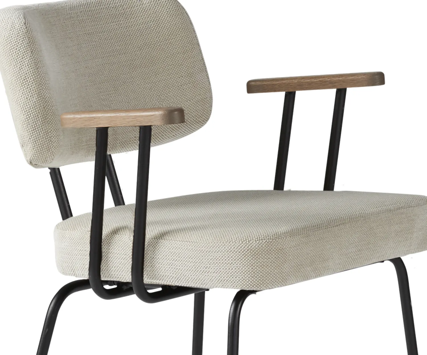 Eetkamerstoelen Met Armleuning-Eijerkamp Collectie Tom Onderstel Zwart Armstoel Natural, Tabacco