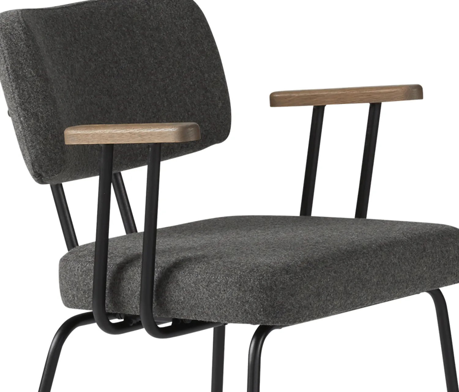 Eetkamerstoelen Met Armleuning-Eijerkamp Collectie Tom Onderstel Zwart Armstoel Antracite, Tabacco