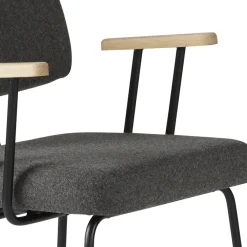 Eetkamerstoelen Met Armleuning-Eijerkamp Collectie Tom Onderstel Zwart Armstoel Antracite, Groove