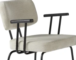 Eetkamerstoelen Met Armleuning-Eijerkamp Collectie Tom Onderstel Zwart Armstoel Natural, Antracite