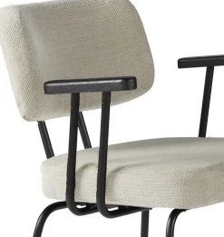 Eetkamerstoelen Met Armleuning-Eijerkamp Collectie Tom Onderstel Zwart Armstoel Natural, Antracite
