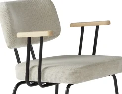Eetkamerstoelen Met Armleuning-Eijerkamp Collectie Tom Onderstel Zwart Armstoel Natural, Groove
