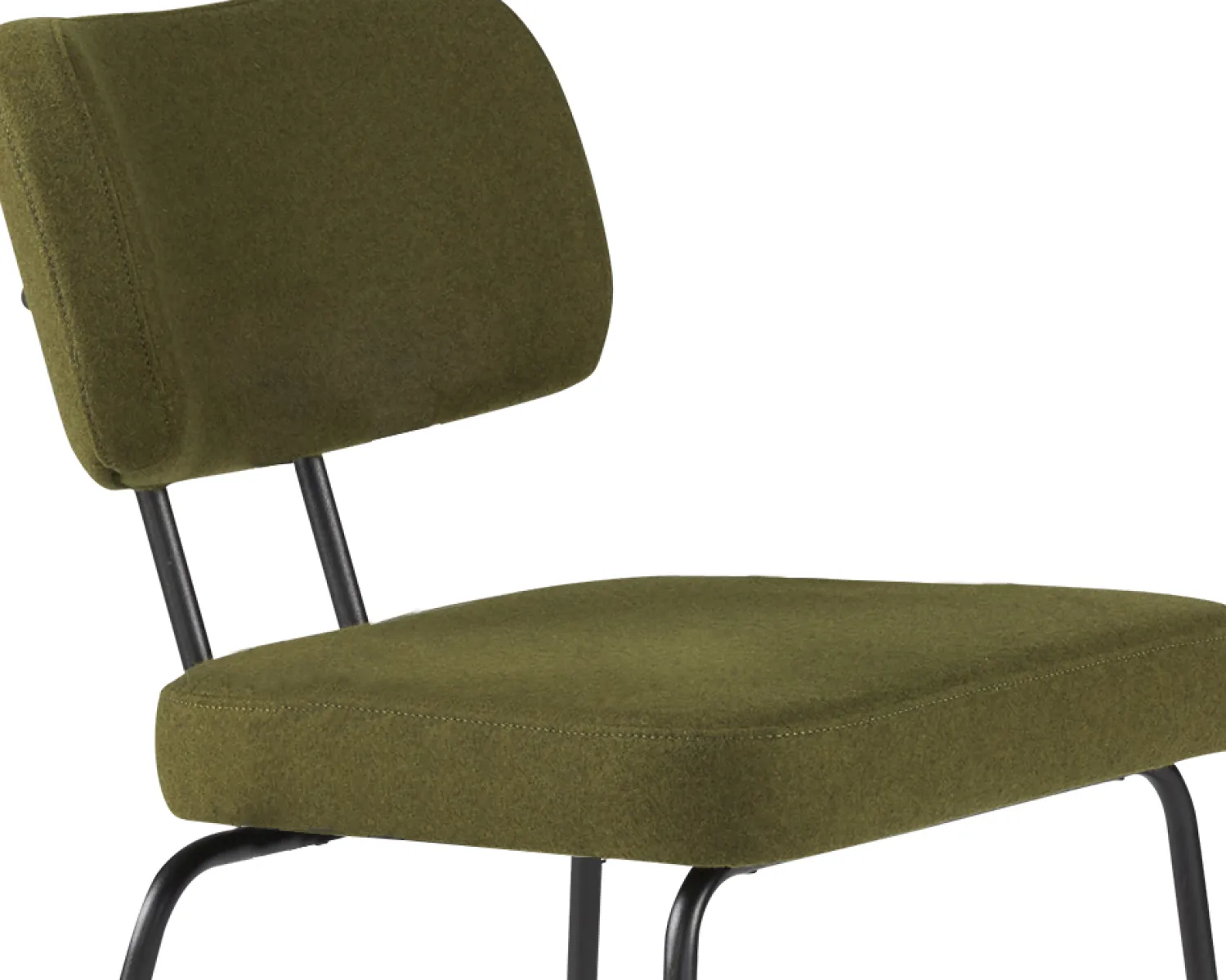 Eetkamerstoelen Zonder Armleuning-Eijerkamp Collectie Tom Onderstel Zwart Eetkamerstoel Green