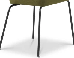 Eetkamerstoelen Zonder Armleuning-Eijerkamp Collectie Tom Onderstel Zwart Eetkamerstoel Green