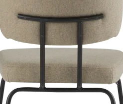 Eetkamerstoelen Zonder Armleuning-Eijerkamp Collectie Tom Onderstel Zwart Eetkamerstoel Stone