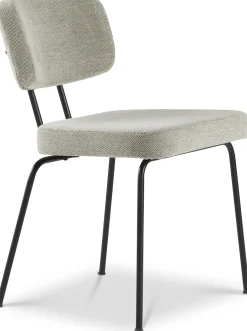 Eetkamerstoelen Zonder Armleuning-Eijerkamp Collectie Tom Onderstel Zwart Eetkamerstoel Multigrey