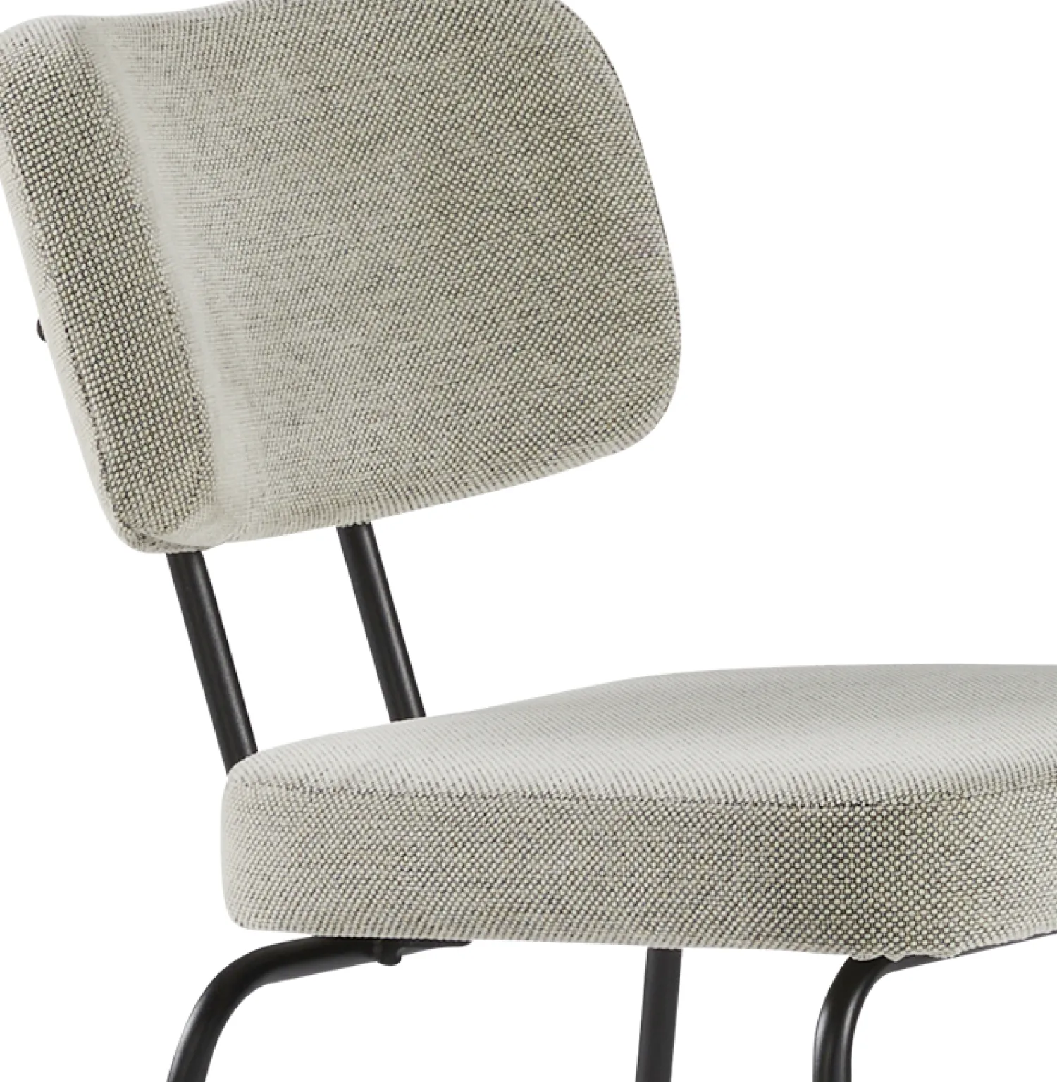 Eetkamerstoelen Zonder Armleuning-Eijerkamp Collectie Tom Onderstel Zwart Eetkamerstoel Multigrey