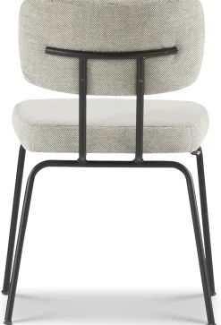 Eetkamerstoelen Zonder Armleuning-Eijerkamp Collectie Tom Onderstel Zwart Eetkamerstoel Multigrey