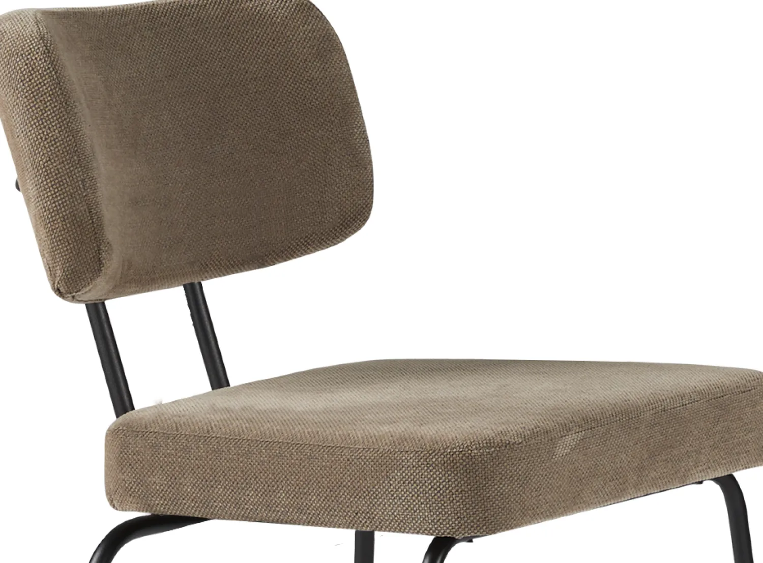 Eetkamerstoelen Zonder Armleuning-Eijerkamp Collectie Tom Onderstel Zwart Eetkamerstoel Brown