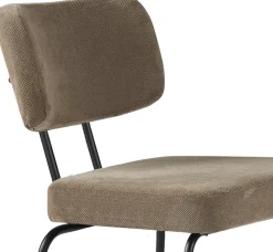 Eetkamerstoelen Zonder Armleuning-Eijerkamp Collectie Tom Onderstel Zwart Eetkamerstoel Brown