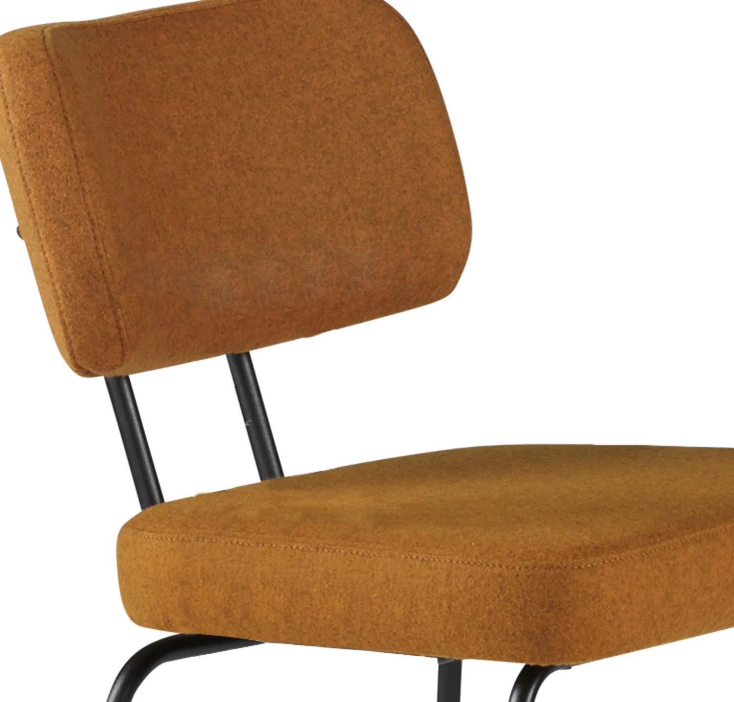 Eetkamerstoelen Zonder Armleuning-Eijerkamp Collectie Tom Onderstel Zwart Eetkamerstoel Marroc