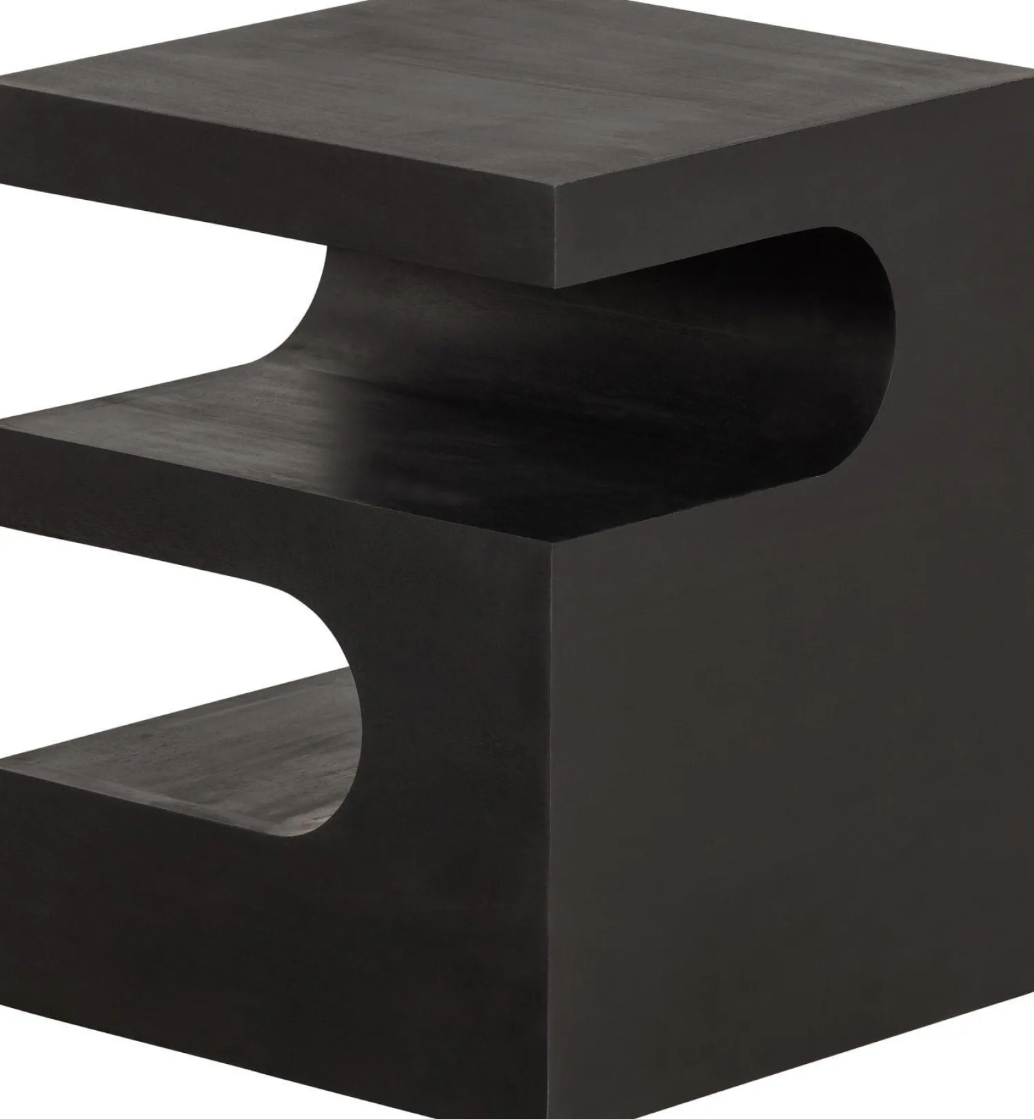 Houten Bijzettafels-WOOOD Toma Bijzetafel Black