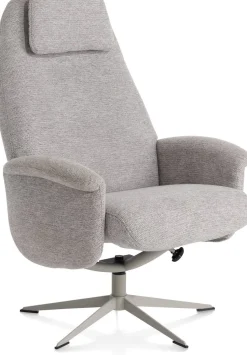 Draaifauteuils|Relaxfauteuils-XOOON Tonale Relaxfauteuil Kiezel