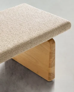 Zitbanken-Kave Home Topaz Bankje Naturel, Beige