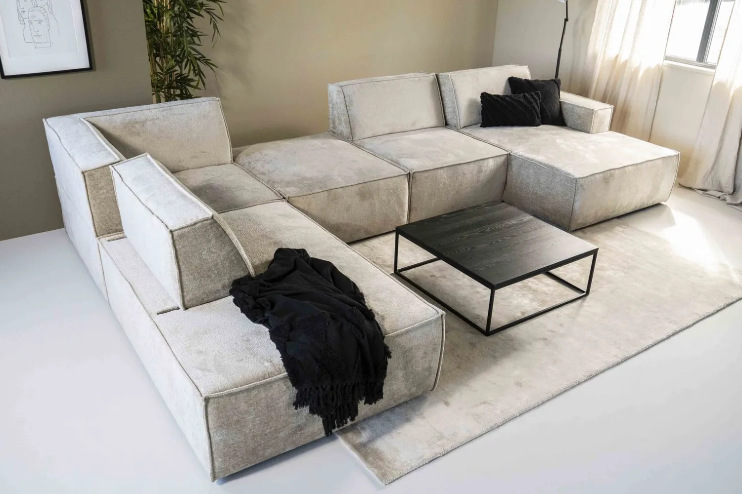 Elementenbanken|Hoekbanken-Sevn Tori Hoekbank Naturel