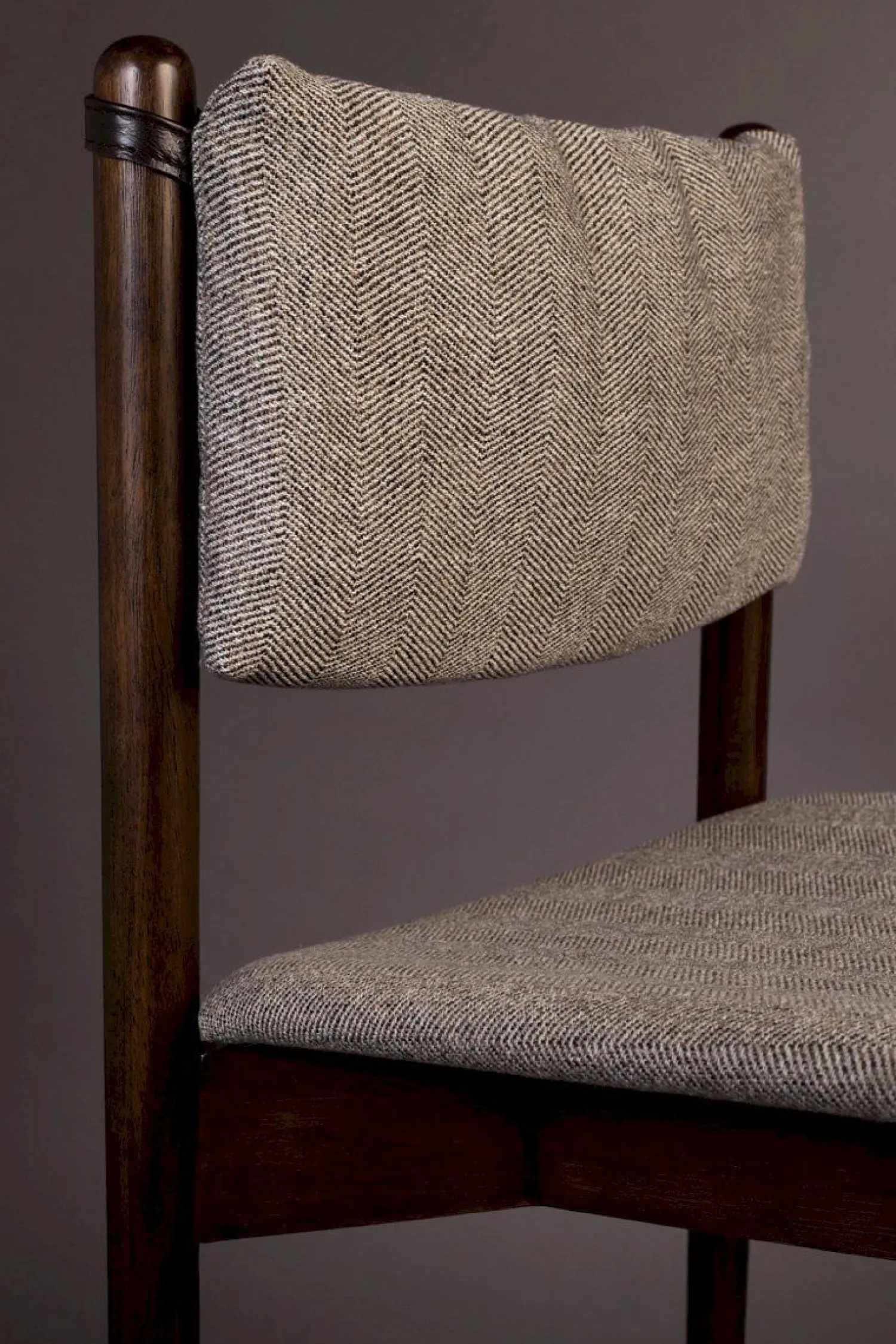 Eetkamerstoelen Zonder Armleuning-Dutchbone Torrance Eetkamerstoel Brown, Beige