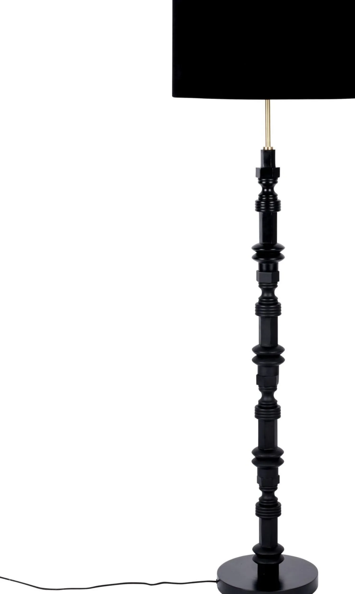 Vloerlampen|Vloerlampen-Zuiver Totem Vloerlamp Zwart