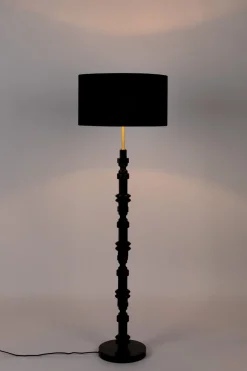Vloerlampen|Vloerlampen-Zuiver Totem Vloerlamp Zwart