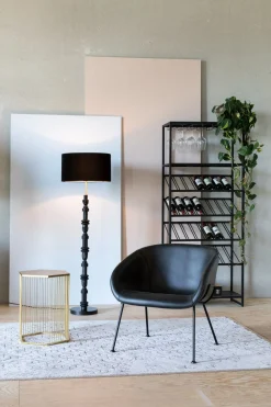 Vloerlampen|Vloerlampen-Zuiver Totem Vloerlamp Zwart