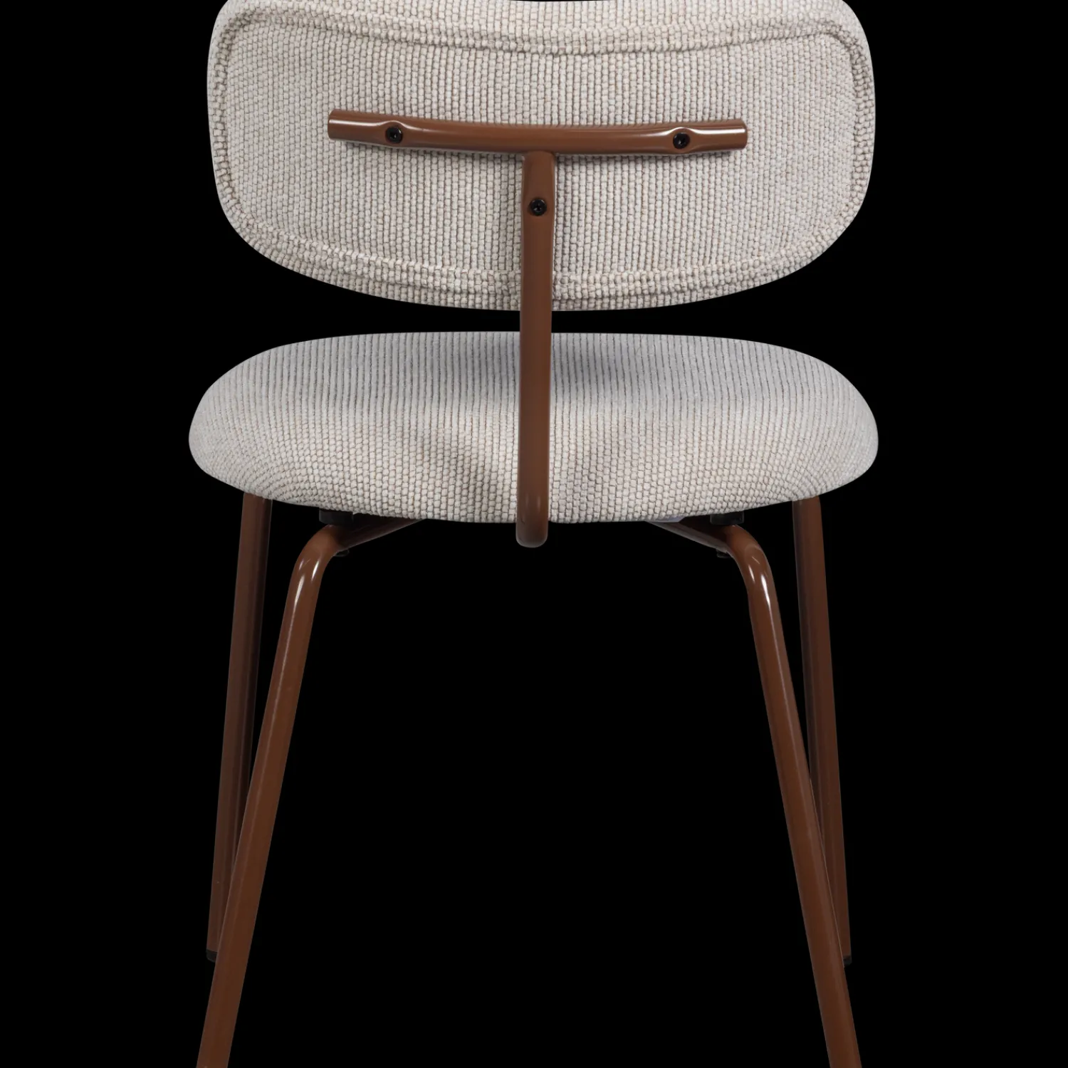 Eetkamerstoelen Zonder Armleuning-WOOOD Travis Eetkamerstoel Off White