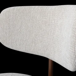 Eetkamerstoelen Zonder Armleuning-WOOOD Travis Eetkamerstoel Off White