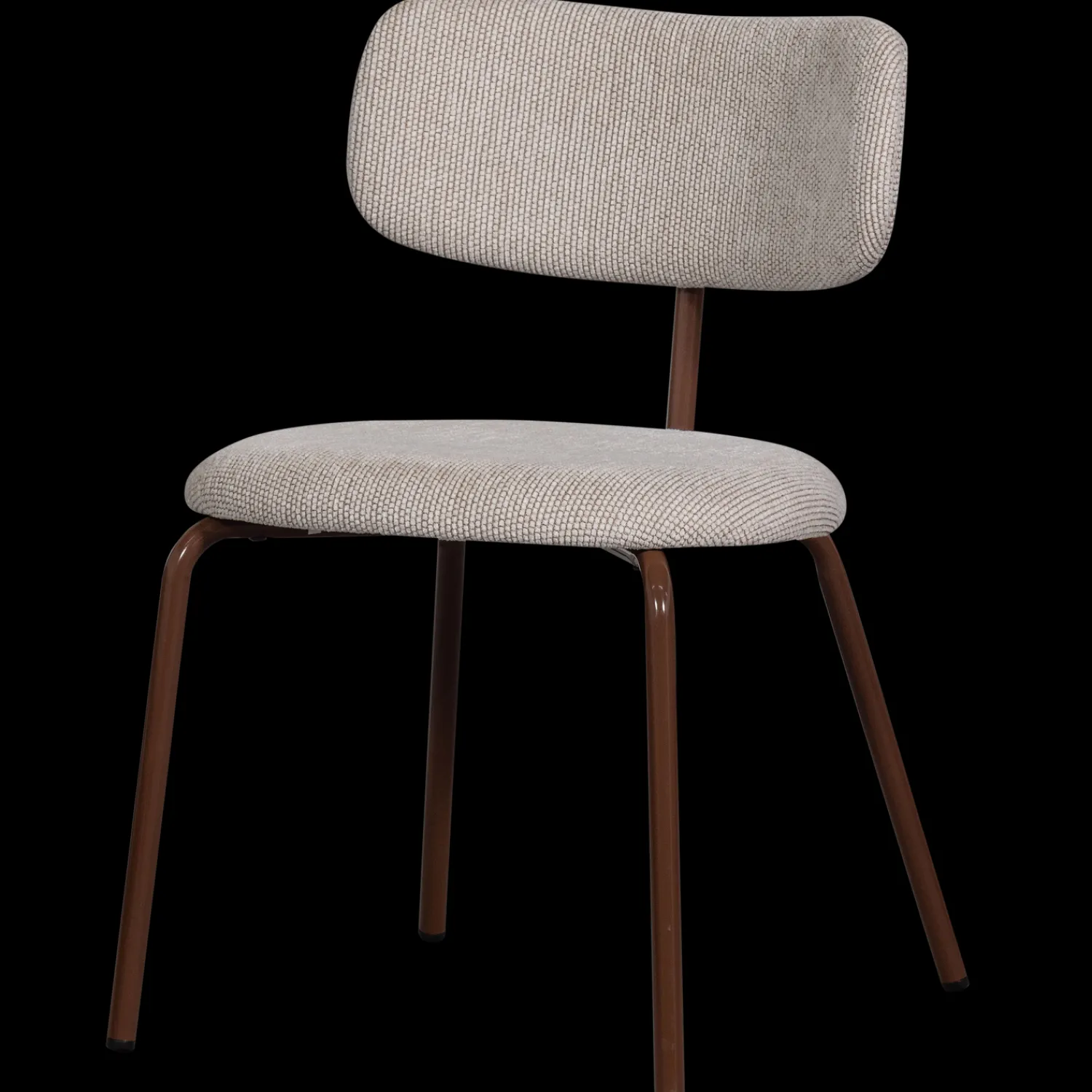 Eetkamerstoelen Zonder Armleuning-WOOOD Travis Eetkamerstoel Off White