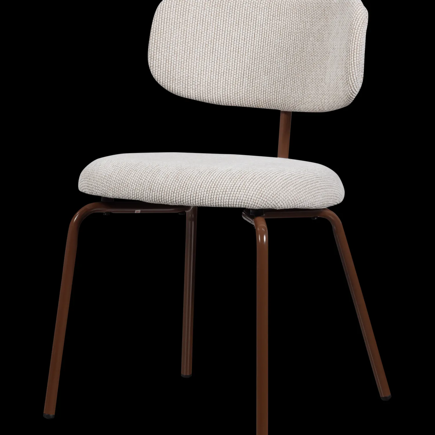 Eetkamerstoelen Zonder Armleuning-WOOOD Travis Eetkamerstoel Off White