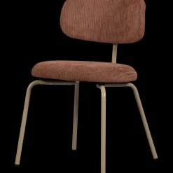 Eetkamerstoelen Zonder Armleuning-WOOOD Travis Eetkamerstoel Brown