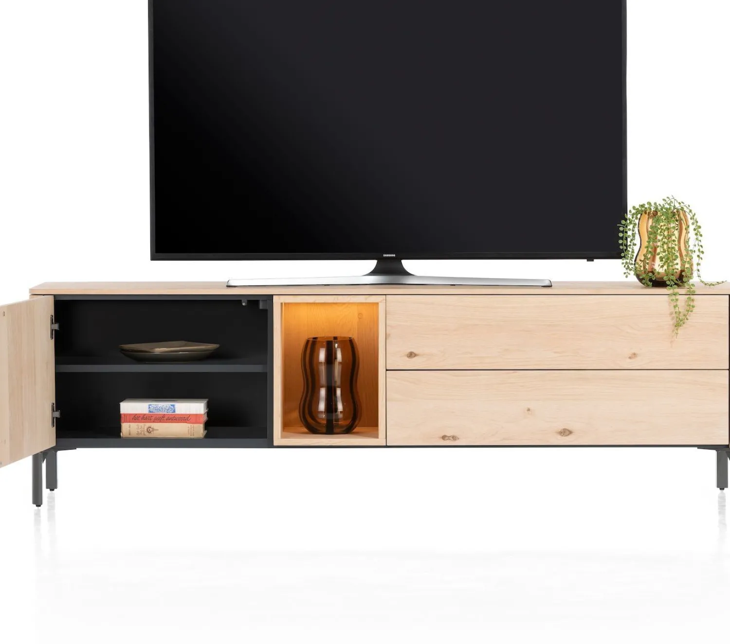 Tv-Meubels-XOOON Trenton Lowboard Naturel