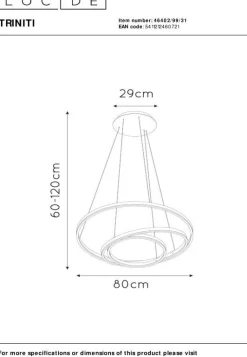 Moderne Hanglampen|Moderne Hanglampen-Lucide Triniti Hanglamp Wit