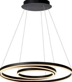 Moderne Hanglampen|Moderne Hanglampen-Lucide Triniti Hanglamp Zwart