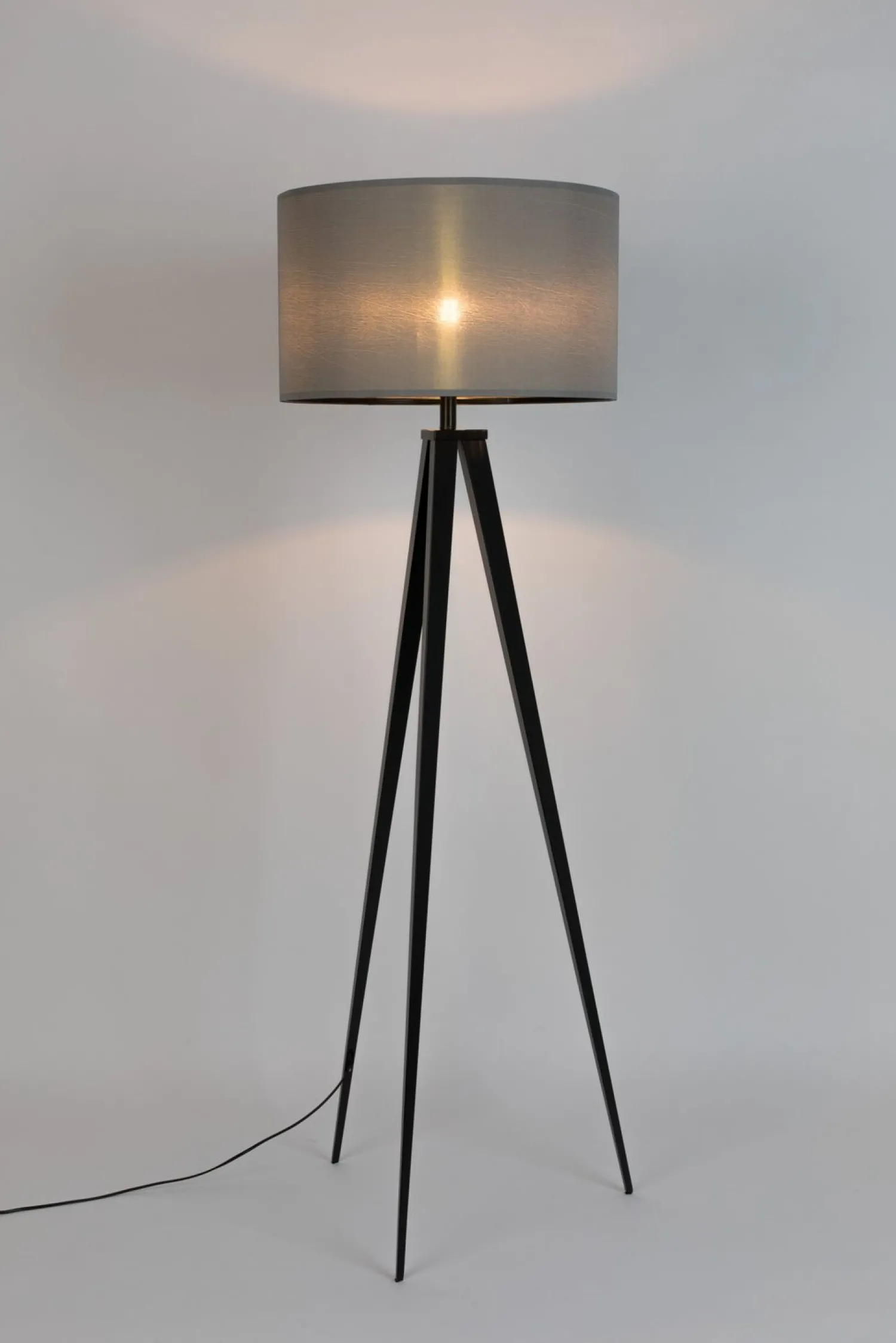Moderne Vloerlampen|Vloerlampen-Zuiver Tripod Vloerlamp BLACK, GREY