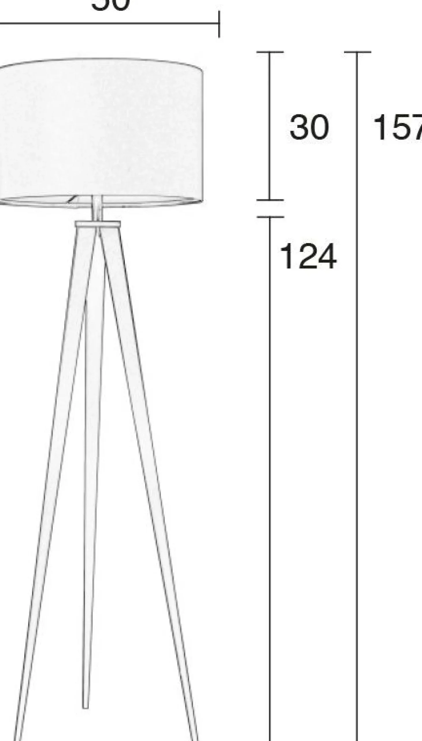 Moderne Vloerlampen|Vloerlampen-Zuiver Tripod Vloerlamp BLACK, GREY