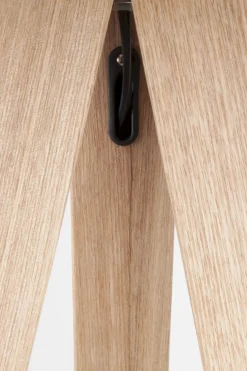 Houten Vloerlampen|Vloerlampen-Zuiver Tripod Wood Vloerlamp Black