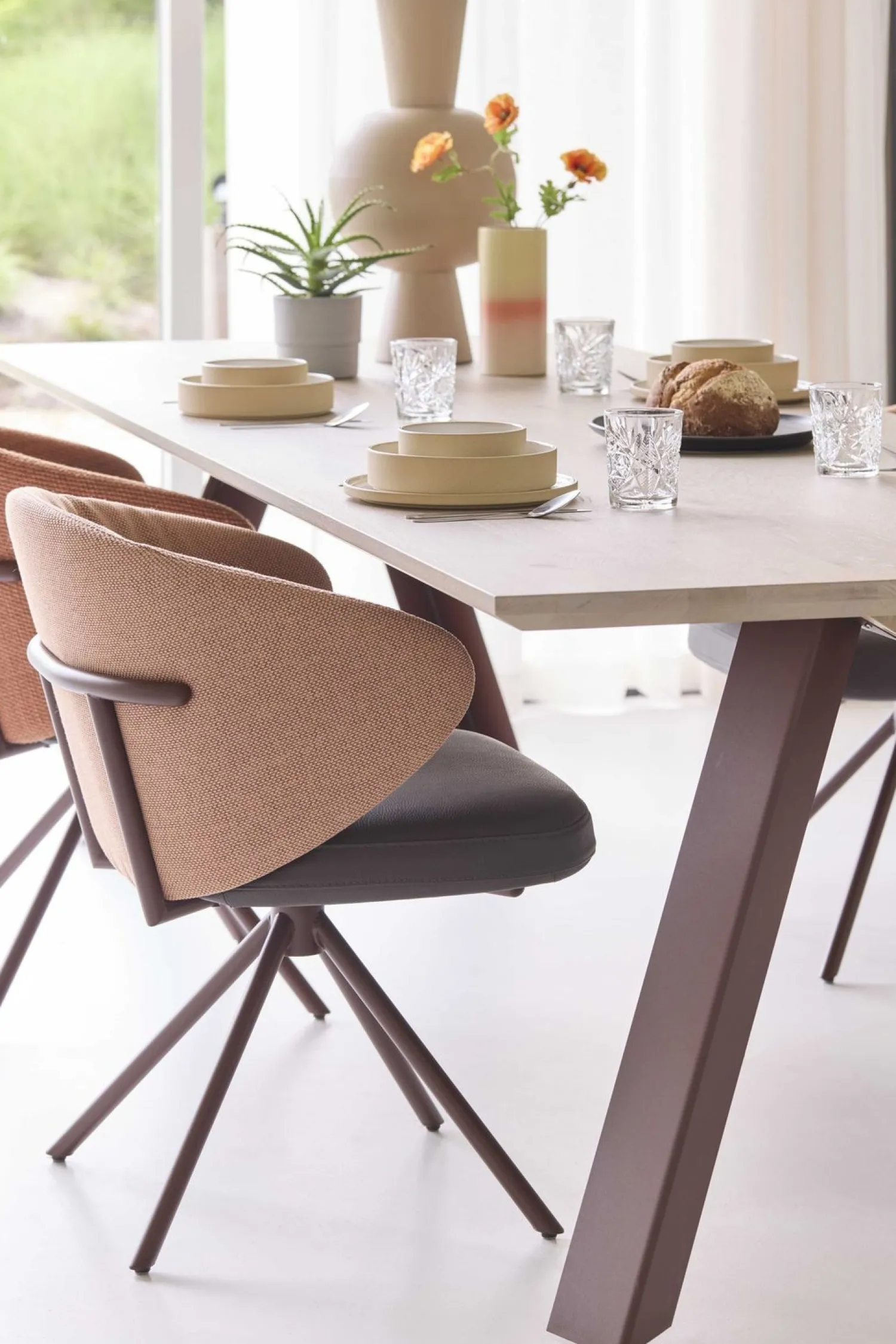 Rechthoekige Eettafels-Bert Plantagie Tristan Eettafel Naturel