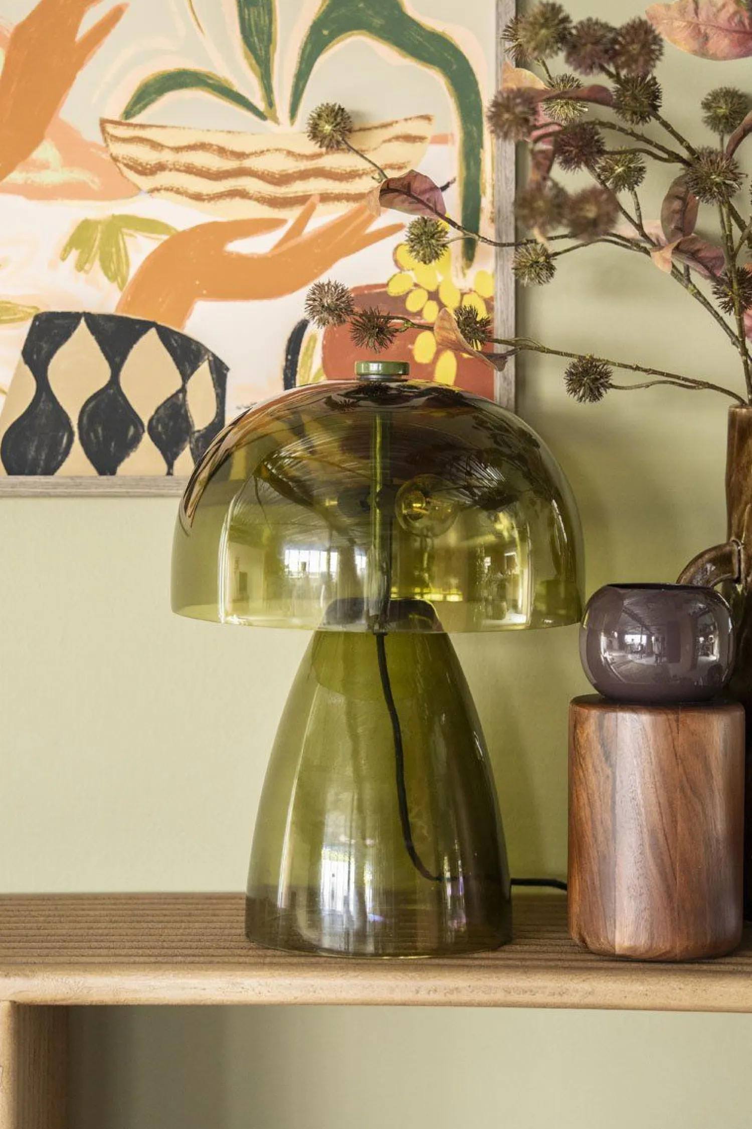 Moderne Tafellampen|Tafellampen-By Boo Tubi Tafellamp Groen