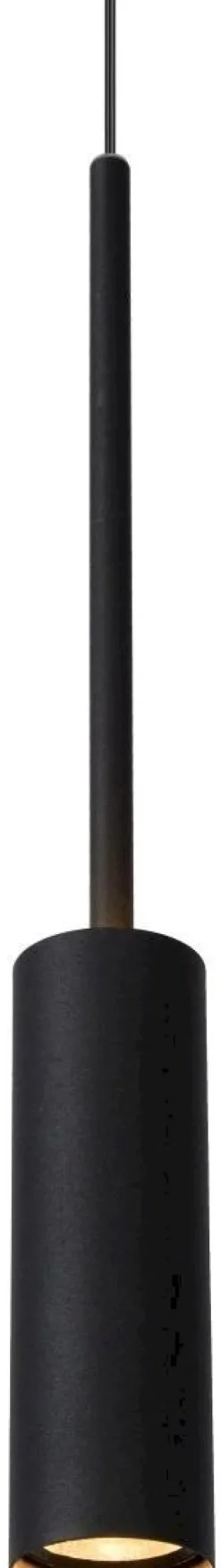 Moderne Hanglampen|Moderne Hanglampen-Lucide Tubule Hanglamp Zwart