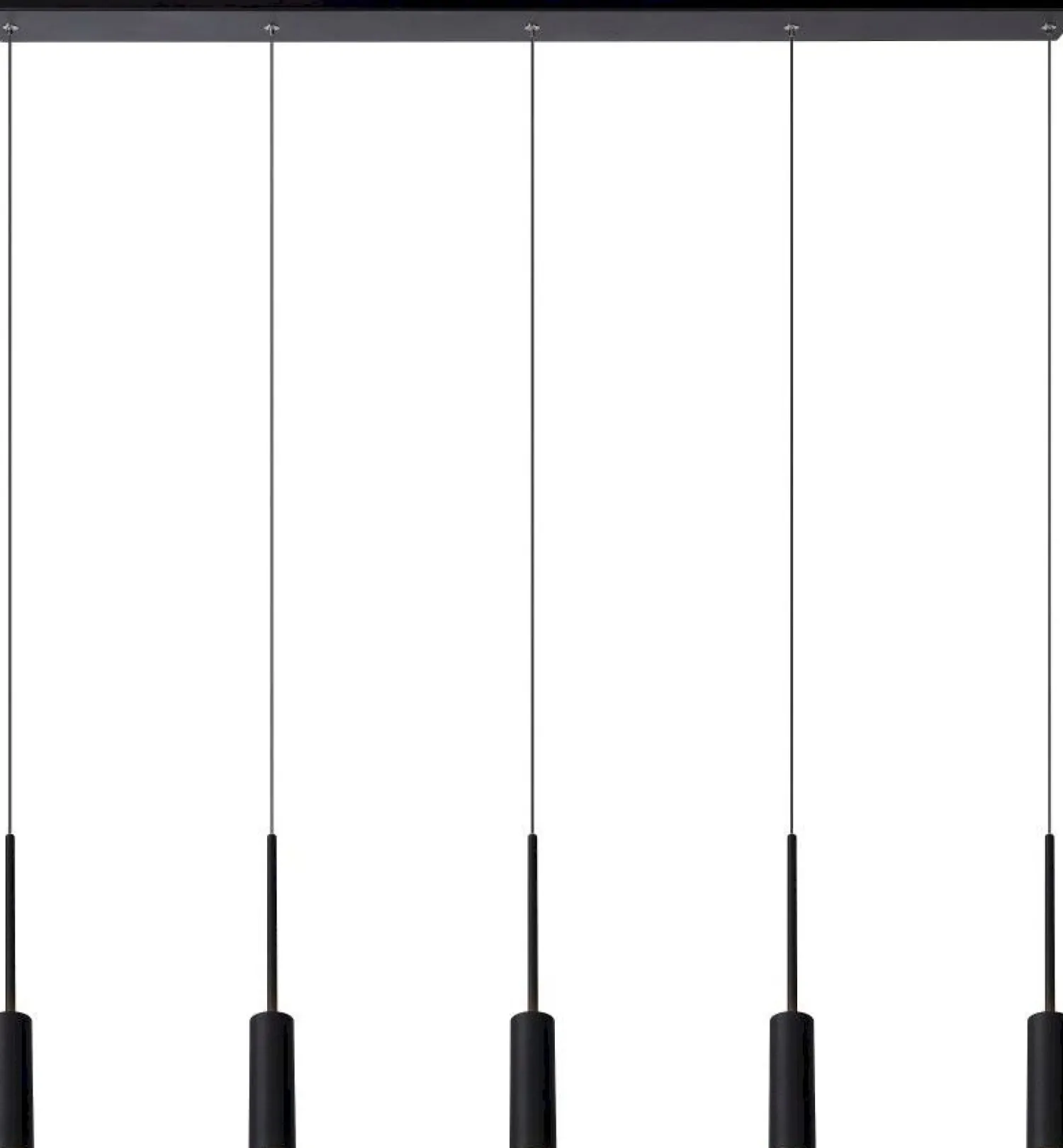 Moderne Hanglampen|Moderne Hanglampen-Lucide Tubule Hanglamp Zwart