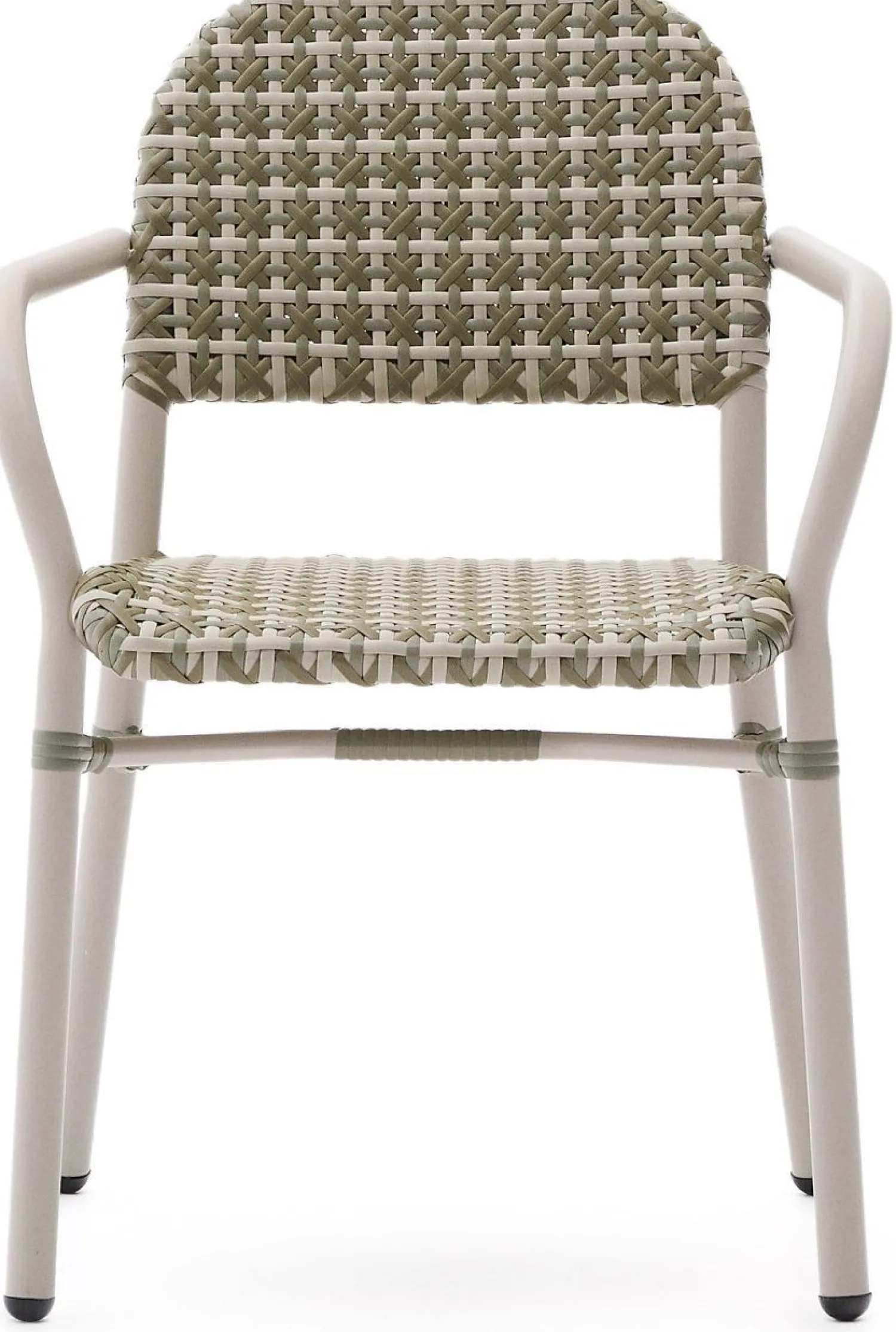 Tuinstoelen-Kave Home Tuccia Tuinstoel Beige, Groen