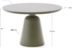 Tuintafels-Kave Home Tudons Ronde Tuintafel Groen