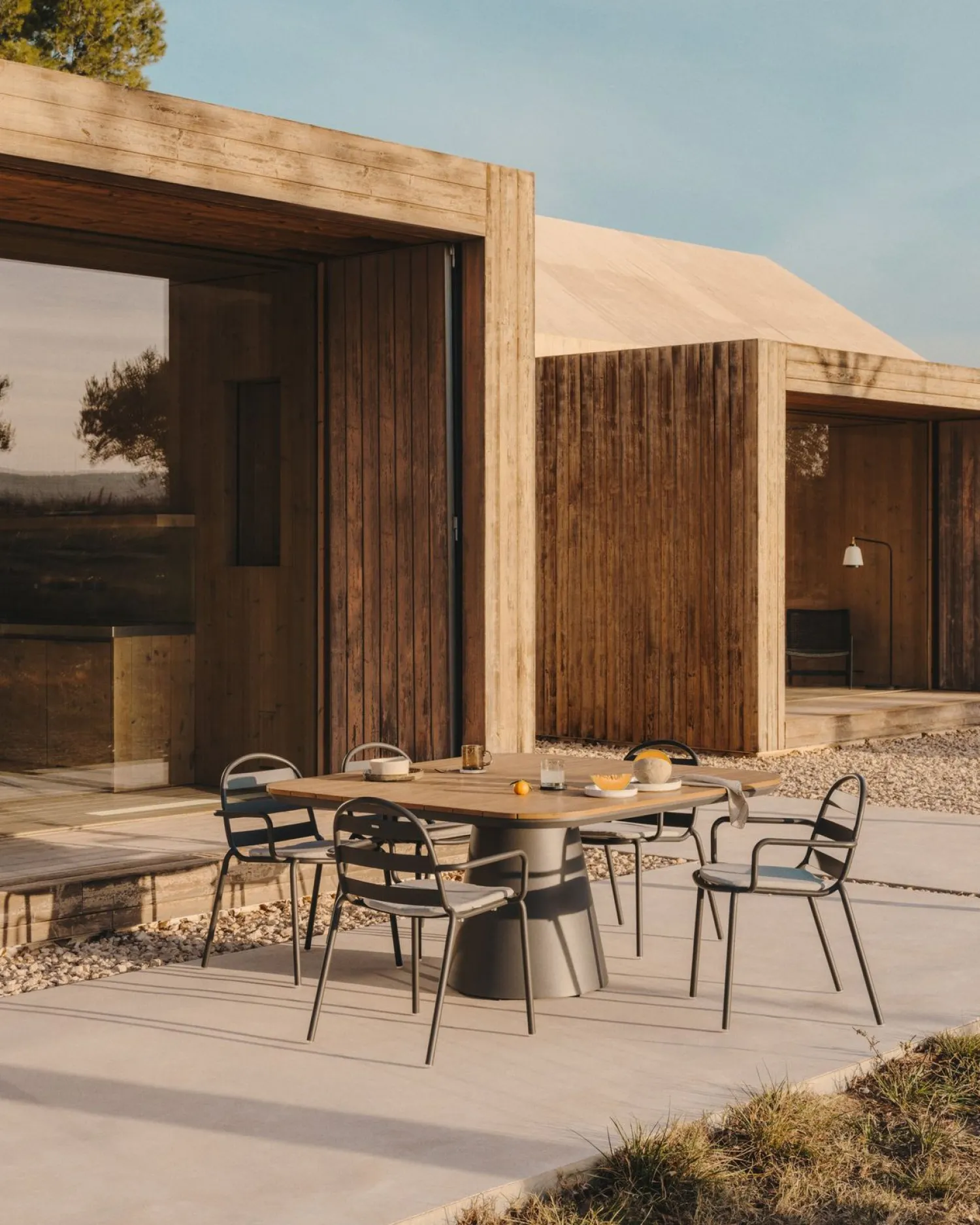 Tuintafels-Kave Home Tudons Tuintafel Grijs