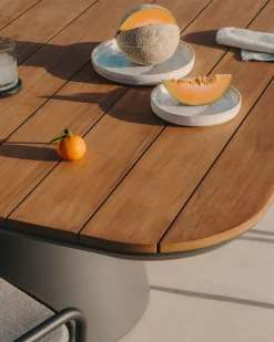 Tuintafels-Kave Home Tudons Tuintafel Grijs